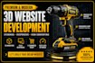 build a premium 3d animated ecommerce website with three js