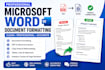 professionally format microsoft word documents