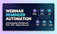 set up webinar email and SMS reminders to reduce no shows