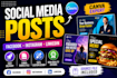 design professional canva social media posts and banners