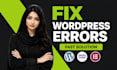 fix website issues, optimize speed, wordpress errors, core web vitals