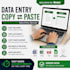 do data entry and copy paste