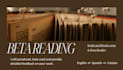 do beta reading and proofreading on your work