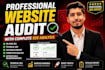 do a professional website audit with complete SEO analysis