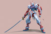 do mecha robot gundam illustrations