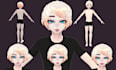 create custom vrchat avatar for PC, quest, and fbt
