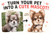 create a cute pet mascot from your photo