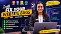 fix HTML CSS javascript react and frontend bugs