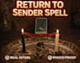 cast powerful back to sender spell, remove negativity energy curse removal spell