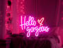 create a professional neon sign mockup