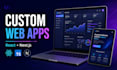 build a responsive custom web application