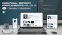 design and code a responsive portfolio website