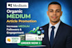 increase medium article visibility with real readers