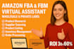 be your amazon fba wholesale virtual assistant, expert va