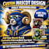design a unique cartoon mascot logo