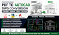 convert PDF, sketch and image to autocad dwg professionally