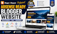 create an adsense ready blogger website with SEO optimization
