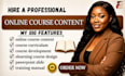 create online course course creation course curriculum course content training