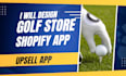 design a golf shopify store for you upsell app golf simulator golf clothing