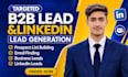 do b2b lead generation, linkedin sales navigator, prospect list building
