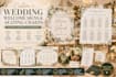 design custom wedding seating chart and welcome sign layout