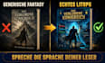 gestalte ein litrpg oder gamelit buchcover mit game UI elementen