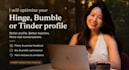 optimise your hinge, bumble or tinder profile