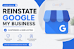 reinstate suspended gmb google business profile verification quickly