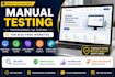 manually test your website and provide detailed QA bug report