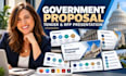 design government proposal presentation, tender and rfp powerpoint slides