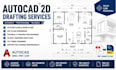 do autocad 2d drafting, technical drawings and as built dwg