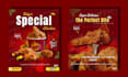 design high converting food social media post