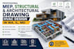 mep plan structural and architectural drawing hvac design in wa il MD
