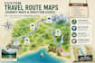 create custom travel routes maps journey maps and direction guides