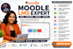 develop moodle lms website setup customization course migration