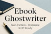 ghostwrite, ebook ghostwriter, non fiction writer, romance ghostwriter