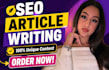 write unique SEO articles and blog posts