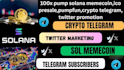 pump your web3 project, hype memecoin, presale, ico, telegram, twitter promotion