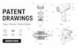 draw uspto patent drawing, utility patent illustration and technical drawing