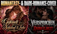 gestalte ein romantasy oder dark romance cover, das auf booktok verkauft