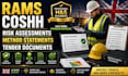 prepare rams coshh risk assessments, method statements and tender documents