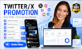 do twitter shoutout, website promotion and share link for targeted audience