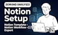 create notion dashboard, notion template, setup notion workflow for business os