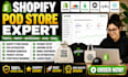 build shopify pod inkthreadable printful printify apliiq teemil ecommerce expert