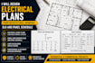 design electrical plans from architectural drawings sld and panel schedule