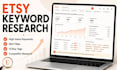 research high converting etsy SEO keywords for your products