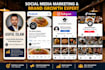 setup and optimize social media pages for restaurant and cafe