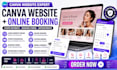 create canva website embed payment stripe booking form salon spa appointment
