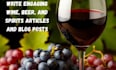 write engaging wine, beer, and spirits articles and blog posts