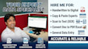 perfectly digitize complex handwritten data works from images or pdfs